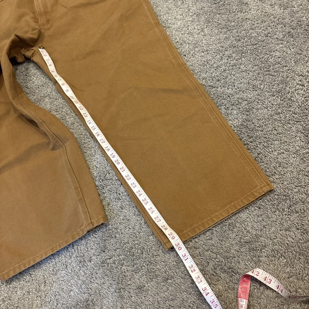 Carhartt B11 Carpenter Pants Duck Dungaree Loose Fit Pants Brown Tan 44x30